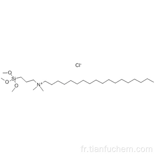 1-Octadécanamine, N, N-diméthyl-N- [3- (triméthoxysilyl) propyle], chlorure (1: 1) CAS 27668-52-6